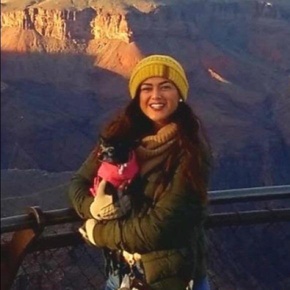 Mustard 5⭐️ Rated Slouchy Knit Beanie w Fur PomPom - Picture 5 of 7